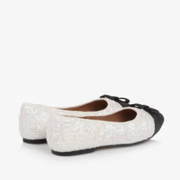 Age of Innocence-Girls Off-White Sparkle Pumps | Childrensalon Outlet