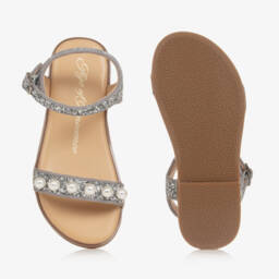 Age of Innocence-Girls Shimmering Pearl Sandals | Childrensalon Outlet