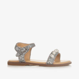 Age of Innocence-Girls Shimmering Pearl Sandals | Childrensalon Outlet