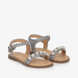 Age of Innocence-Girls Shimmering Pearl Sandals | Childrensalon Outlet