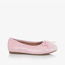 Age of Innocence-Girls Shimmering Pink Sequined Flats | Childrensalon Outlet