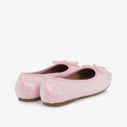Age of Innocence-Girls Shimmering Pink Sequined Flats | Childrensalon Outlet