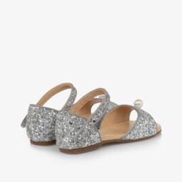 Age of Innocence-Серебристые блестящие сандалии с жемчугом для девочек | Childrensalon Outlet