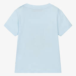 AIGNER-Baby Boys Blue Cotton T-Shirt | Childrensalon Outlet