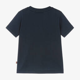 AIGNER-تيشيرت أطفال ولادي قطن لون كحلي | Childrensalon Outlet