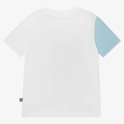 AIGNER-Baby Boys Blue Ombre Cotton Logo T-Shirt | Childrensalon Outlet