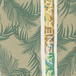 AIGNER-Зеленые шорты с пальмами | Childrensalon Outlet