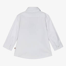 AIGNER-Хлопковая рубашка в серую полоску для малышей | Childrensalon Outlet