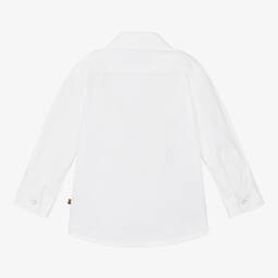 AIGNER-Бело-голубая хлопковая рубашка для малышей | Childrensalon Outlet