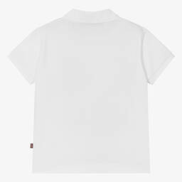 AIGNER-Белая рубашка поло из хлопкового джерси для малышей | Childrensalon Outlet