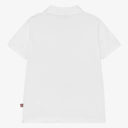AIGNER-Baby Boys White Cotton Pocket Polo Shirt | Childrensalon Outlet
