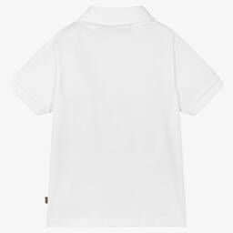 AIGNER-Белая рубашка поло с принтом-краской | Childrensalon Outlet
