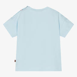 AIGNER-Baby Girls Blue Cotton Handbag T-Shirt | Childrensalon Outlet