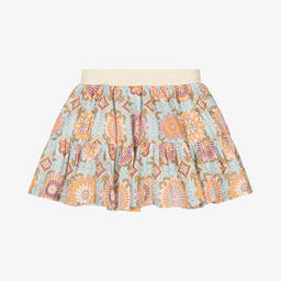 اقنر-تنورة أطفال بناتي قطن لون أزرق | Childrensalon Outlet