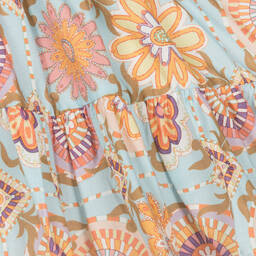 اقنر-تنورة أطفال بناتي قطن لون أزرق | Childrensalon Outlet