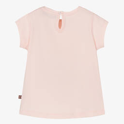 AIGNER-Baby Girls Pink Bow Logo T-Shirt | Childrensalon Outlet
