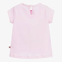 AIGNER-Baby Girls Pink Cotton T-Shirt | Childrensalon Outlet