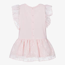 AIGNER-Розовое блестящее платье с принтом-сумкой | Childrensalon Outlet