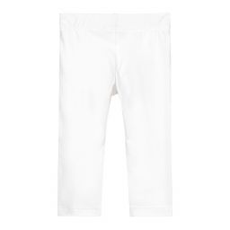 AIGNER-Baby Girls White Logo Leggings | Childrensalon Outlet