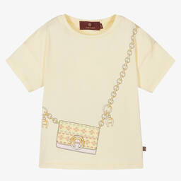 AIGNER-Желтая хлопковая футболка | Childrensalon Outlet