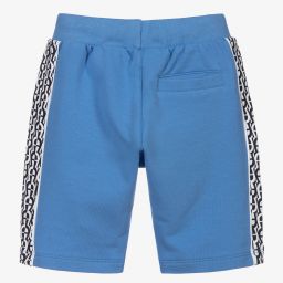AIGNER-شورت أطفال ولادي قطن جيرسي لون أزرق | Childrensalon Outlet