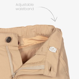 AIGNER-Boys Beige Cotton Cargo Shorts | Childrensalon Outlet
