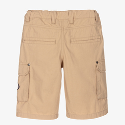 AIGNER-Boys Beige Cotton Cargo Shorts | Childrensalon Outlet