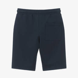 AIGNER-Boys Blue Cotton Jersey Shorts | Childrensalon Outlet