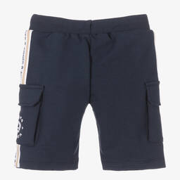 AIGNER-Синие хлопковые шорты для мальчиков | Childrensalon Outlet