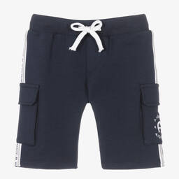 AIGNER-Синие хлопковые шорты для мальчиков | Childrensalon Outlet