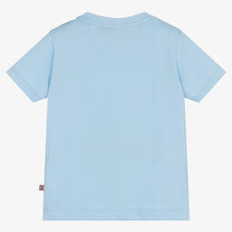 AIGNER-Boys Blue Cotton T-Shirt | Childrensalon Outlet