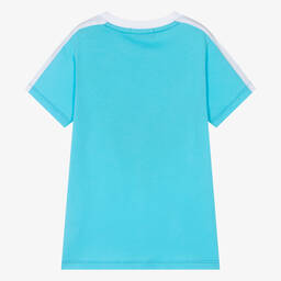 AIGNER-Boys Blue Cotton T-Shirt | Childrensalon Outlet
