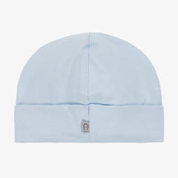 AIGNER-Boys Blue Pima Cotton Baby Hat | Childrensalon Outlet