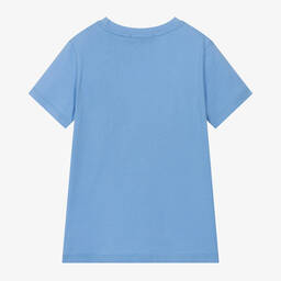 AIGNER-Бело-голубая футболка из хлопка для мальчиков | Childrensalon Outlet