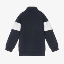 AIGNER-Сине-белый свитшот с половинной молнией для мальчиков | Childrensalon Outlet