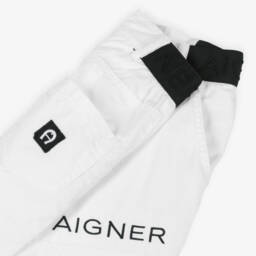 AIGNER-Boys Classic White Bermuda Shorts | Childrensalon Outlet