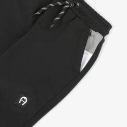 AIGNER-شورت قطني مريح أسود للأولاد | Childrensalon Outlet