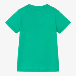 AIGNER-Зеленая хлопковая футболка для мальчиков | Childrensalon Outlet