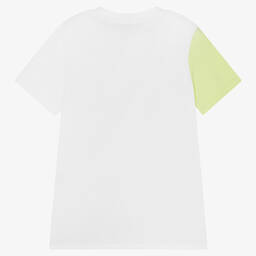 AIGNER-Boys Green Ombré Cotton Logo T-Shirt | Childrensalon Outlet