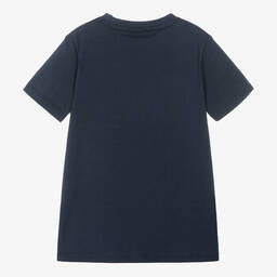 AIGNER-Синяя хлопковая футболка для мальчиков | Childrensalon Outlet