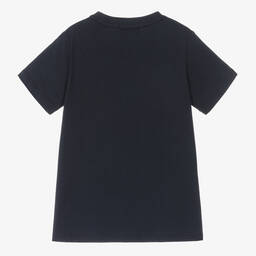 AIGNER-Синяя хлопковая футболка для мальчиков | Childrensalon Outlet
