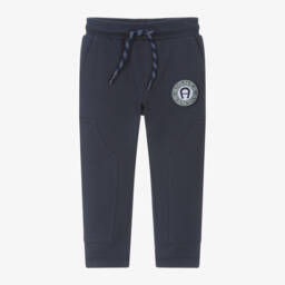 AIGNER-Boys Navy Cotton Trousers | Childrensalon Outlet