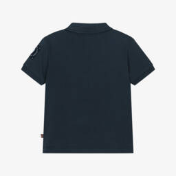 AIGNER-Boys Navy & Gold Designer Polo | Childrensalon Outlet