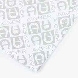 AIGNER-تي شيرت أبيض نقي من القطن للأولاد | Childrensalon Outlet