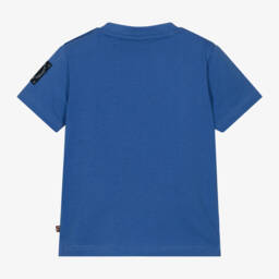 AIGNER-Мягкая голубая хлопковая футболка для мальчиков | Childrensalon Outlet