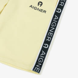 AIGNER-Boys Sunshine Logo Trim Shorts | Childrensalon Outlet