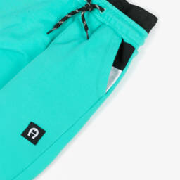 AIGNER-Boys Turquoise Cotton Jersey Shorts | Childrensalon Outlet