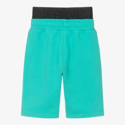 AIGNER-Boys Turquoise Cotton Jersey Shorts | Childrensalon Outlet