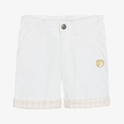 AIGNER-Белые хлопковые шорты для мальчиков | Childrensalon Outlet