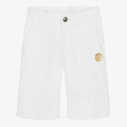AIGNER-Белые хлопковые шорты для мальчиков | Childrensalon Outlet